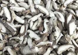 Frozen IQF shiitake, slices, 1 kg