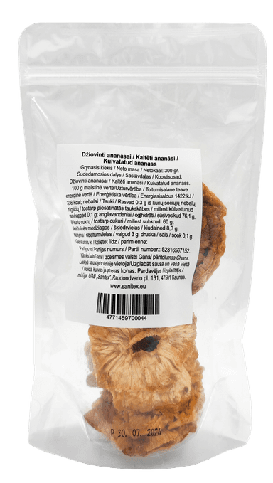 Dried pineapple, 300 g D