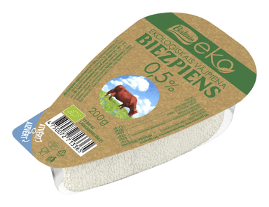 Low-fat curd cheese BALTAIS, 0.5% fat, organic