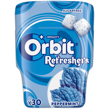 Kramtomoji guma ORBIT Refreshers Peppermint, 67g
