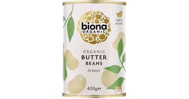 Organic canned butter beans