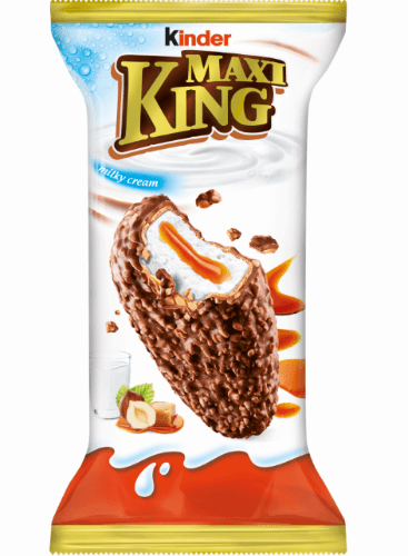 KINDER MAXI KING chocolate bar with a milky caramel filling, 35 g