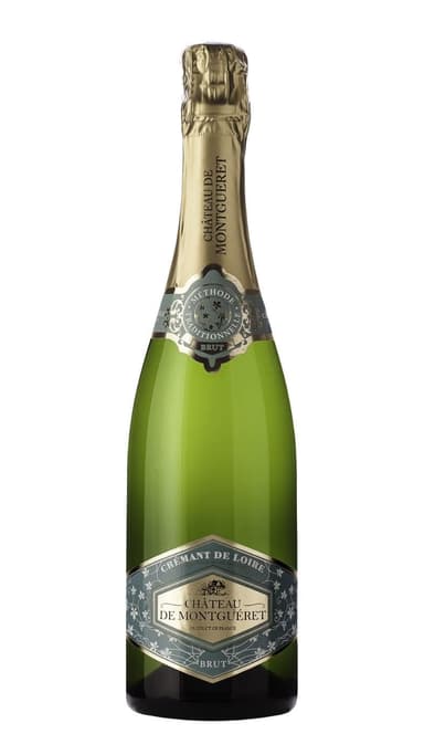 Sparkling wine CHATEAU MONTGUERE, Cremant De Loire, white, dry, 0,75 l