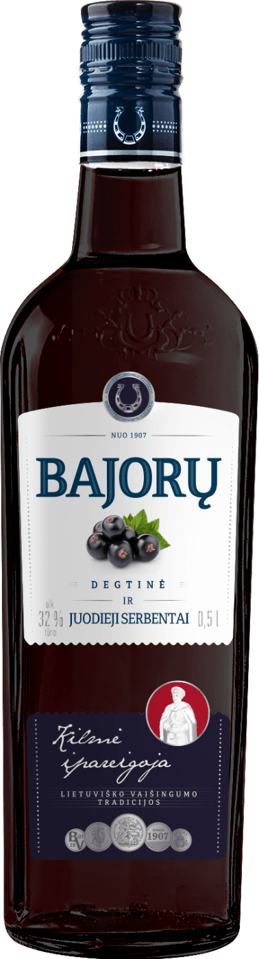 Vodka, BAJORŲ, Vodka and Black Currants, 32%, 0,5l