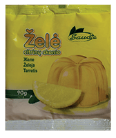 Lemon-flavored jelly, 90 g