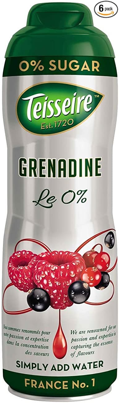 Syrup TEISSEIRE, Grenadine, without sugar, 0.6l