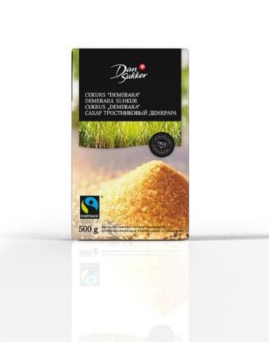 Rudas cukrus DANSUKKER, Demerara, 500 g