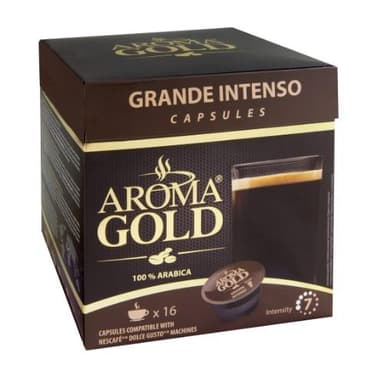 Coffee capsules AROMA GOLD Grande Intenso, 16