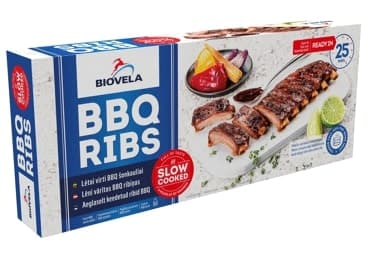Slow cooked pork ribs BIOVELA, with BBQ sauce, 500 g
