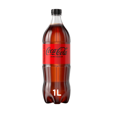Carbonated soft drink COCA COLA Zero, 1 l