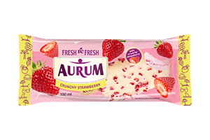 Red currant ice cream with strawberry filling AURUM 100ml