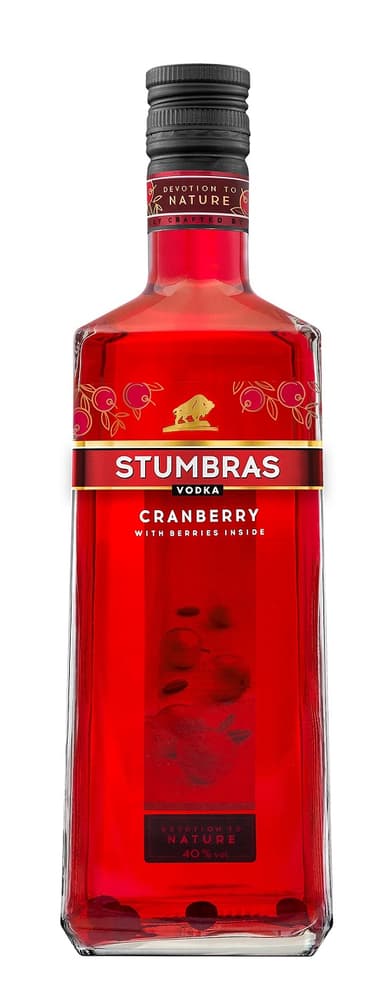 Vodka STUMBRAS Vodka, cranberry flavor, 40%, 0,7 l
