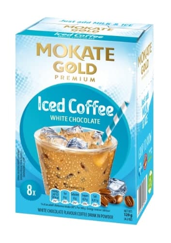 Coffee drink MOKATE Iced  Coffee White Chocolate, 8 x 15g