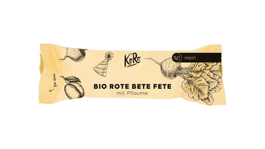 KORO Organic Red Beet Bar with Plum, Vegan
