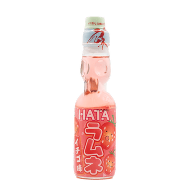 Soft carbonated drink HATAKOSEN Ramune Strawberry, 0.2l, pcs