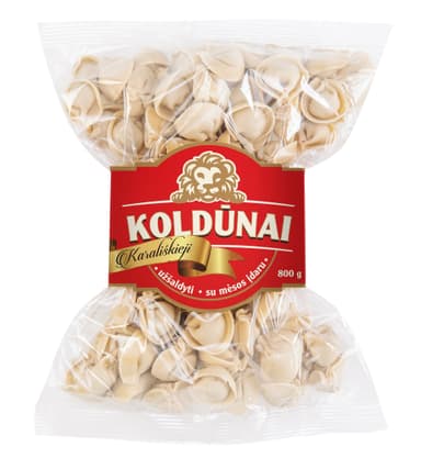 Frozen dumplings with meat stuffing KARALISKIEJI, 800 g