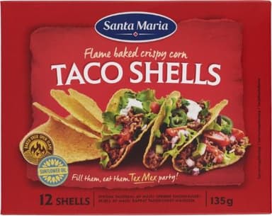 Maize taco shells SANTA MARIA Tex Mex, 135 g