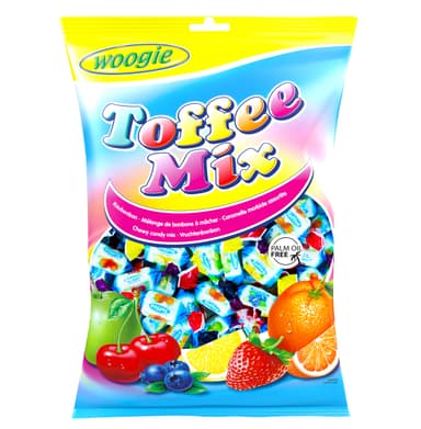 Candies WOOGIE, Toffee mix, 1 kg