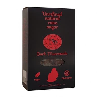 Nerafinuotas cukranendrių cukrus DODO, Dark Muscovado, 500 g