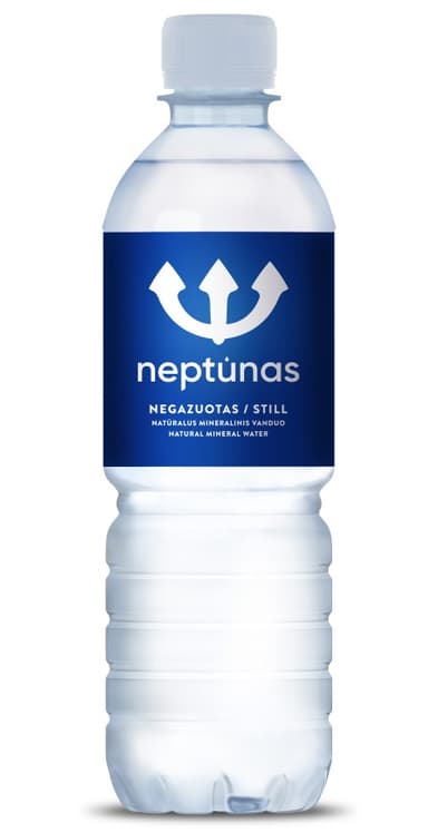 Non-carbonated natural mineral water NEPTŪNAS, 0,5 l