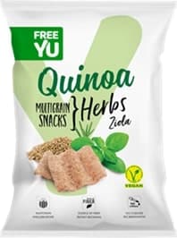 Vegan quinoa chips FREE YU, with herbs, 70 g