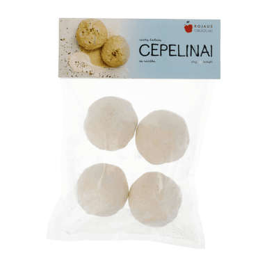 Virtų bulvių cepelinai su varške, 4 vnt., šaldyti