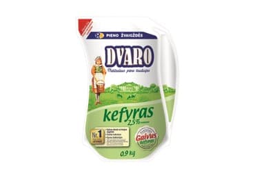 Kefyras DVARO, 2,5%, ąsotėlis, 0,9 l