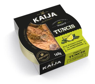 Tuna in oil with green pepper and lemon KAIJA, 160 g TL