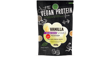 Augalinių baltymų kokteilis 70%, vanilės skonio, ekologiškas