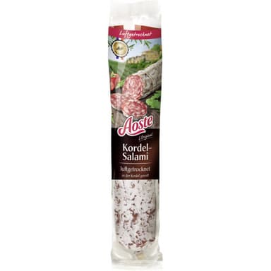 Vytinta kiaulienos dešra AOSTE Kordel-Salami , a.r, 250g