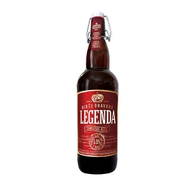 Beer LEGEND DARK, unfiltered, 5.9%, 1 l, bottle, D