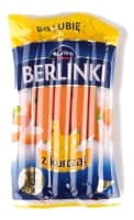 Chicken sausage BERLINKI, boiled, smoked, 25  g