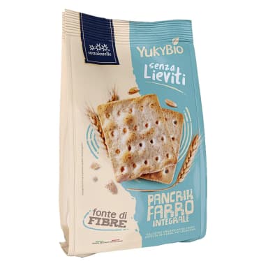 Pilno grūdo speltų krekeriai PANCRIK FARRO INTEGRALE, ekologiški