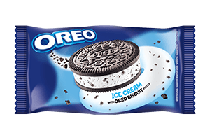 Vanilla, Oreo sandwich cookies ice cream 80g