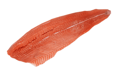 Šaldyta lašišos filė, su oda, D-trim, 1,4-2,2 kg