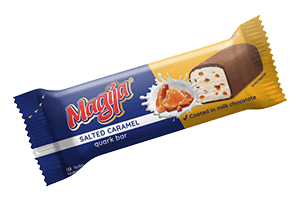 MAGIJA varškės sūrelis su sūdyta karamele 24.3%, 40g