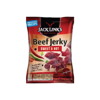 Vytinta jautiena JACK LINK'S Sweet & Hot, 25 g