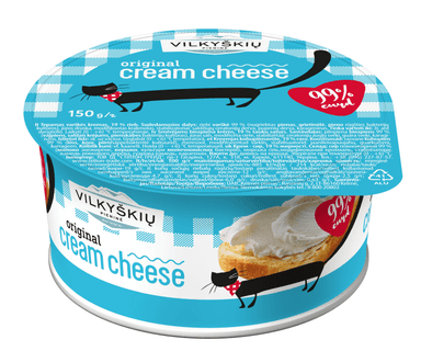 Tepamas varškės kremas, VILKYŠKIŲ, 19% riebumo, 150 g