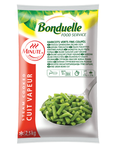 Frozen green beans BONDUELLE, Minute splited, 2,5 kg