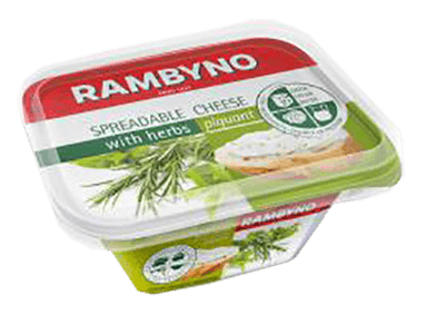 RAMBYNO spreadable cheese with herbs, 175 g