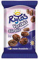 Varškės sūrelis RYTAS su razinomis, 8 % rieb., 100 g