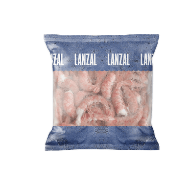 Šaldytos argentininės krevetės, be galvos, su kiautu, Easy peel, 16/20, 800g, 20% glaz.