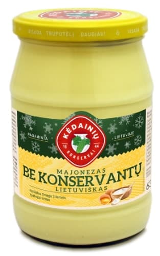 Mayonnaise KĖDAINIŲ Lithuanian No preservatives, 61% rieb., 630 g (M)