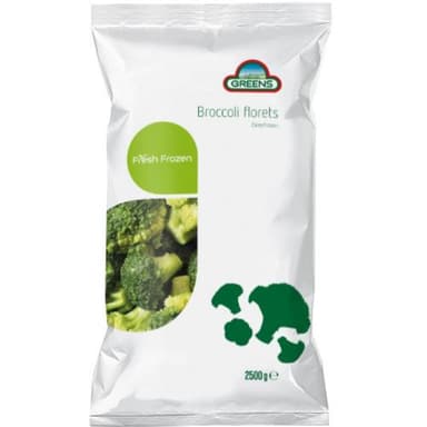 Frozen IQF broccoli GREENS, mini, 20/40, 2,5kg