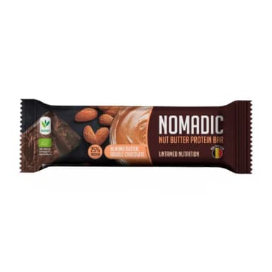 Baltyminis batonėlis ALMOND BUTTER DOUBLE CHOCOLATE, ekologiškas