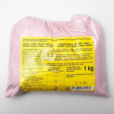 Kissiel KLINGAI,  cherry, without colourings, 1 kg