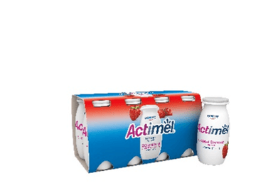 Geriamas jogurtas ACTIMEL, braškių skonio, 8 x 100 ml