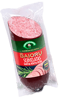 BAJORŲ karštai rūkytas servelatas, 400 g