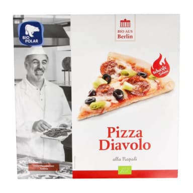 DIAVOLO Pizza, frozen, organic