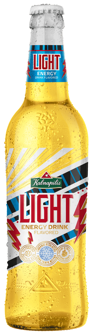 Alus KALNAPILIS Lite, energinio gėrimo skonio, 4%, 0,5 l, stiklas